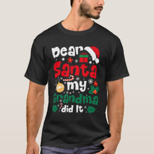 Camiseta Caros Papais noeis Minha Avó Fez Um Natal Engraçad