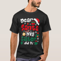 Caros Papais noeis Minha Irmã Fez Engraçado Pajama