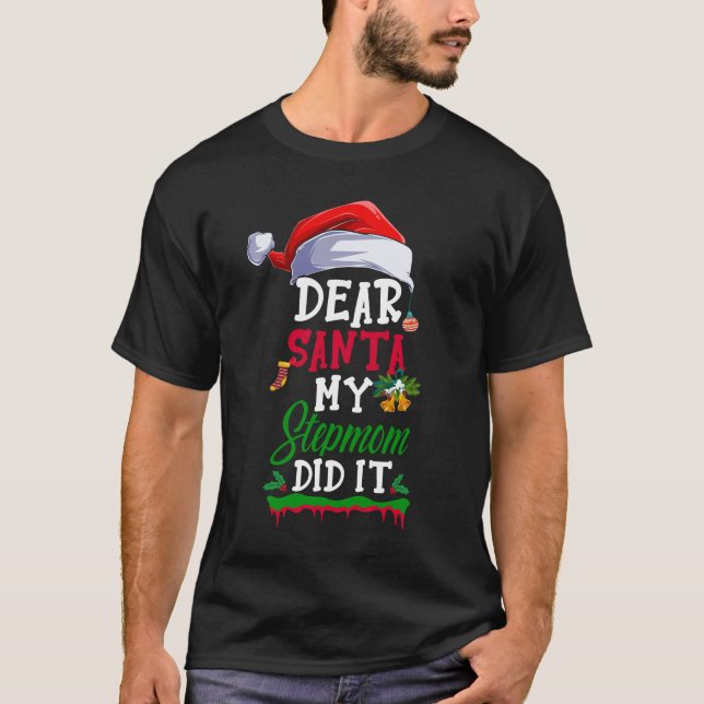 Camiseta Caros Papais noeis, Minha Mãe Fez Um Natal Engraça (Frente)