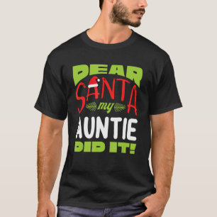 Camiseta Caros Papais noeis Minha Tia Dit Família Coincide