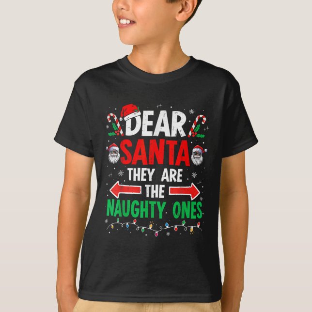 Camiseta Caros Papais noeis, Os Homens De Natal Que São Mal (Frente)