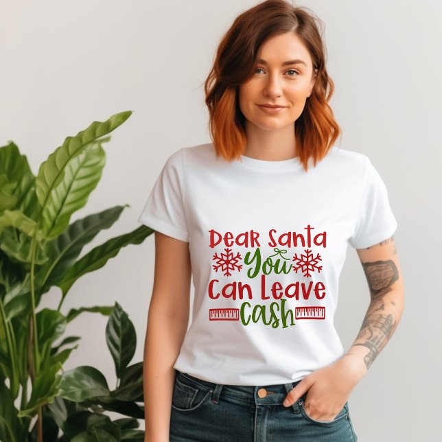 Camiseta Caros Papais noeis, podem deixar T-Shirt em dinhei (Criador carregado)