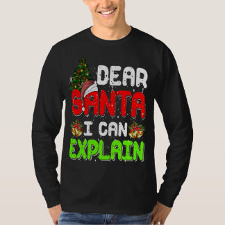 Camiseta Caros Papais noeis Posso Explicar O Engraçado Xmas
