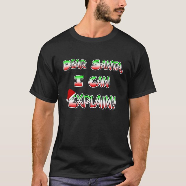 Camiseta Caros Papais noeis, posso explicar o humor de Nata (Frente)