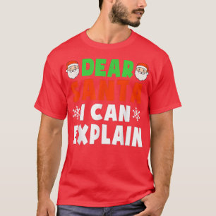 Camiseta Caros Papais noeis, posso explicar o Natal engraça
