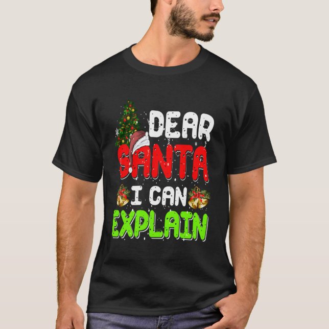 Camiseta Caros Papais noeis, Posso Explicar Pajama Por (Frente)