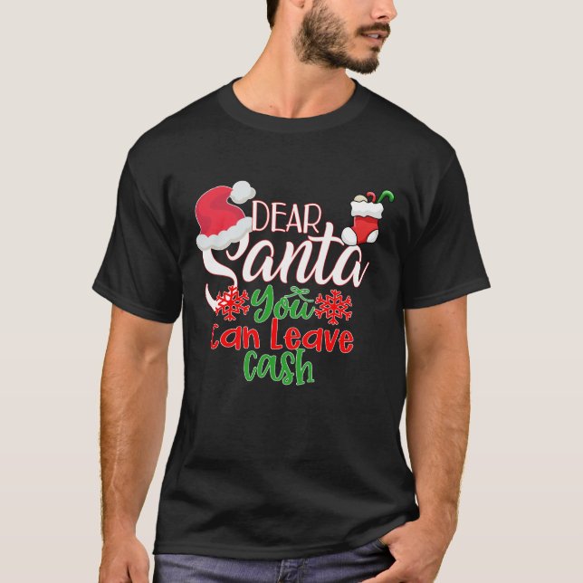 Camiseta Caros Papais noeis Que Podem Deixar O Dinheiro (Frente)