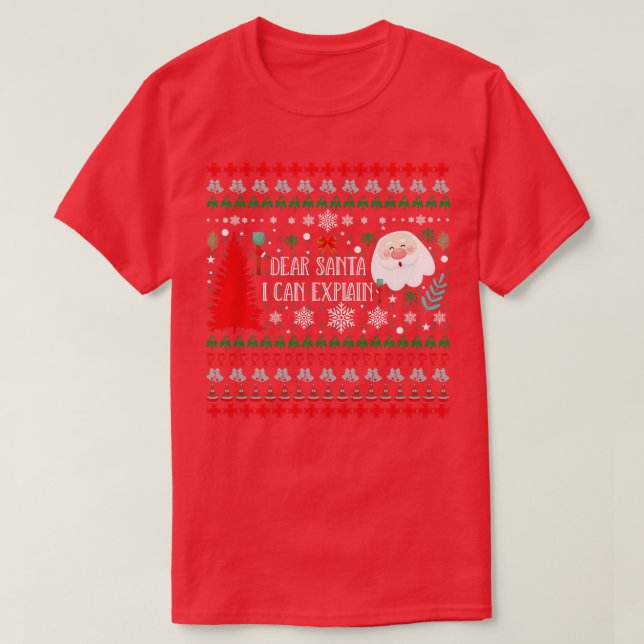 Camiseta Caros Papais noeis Que Posso Explicar (Frente do Design)