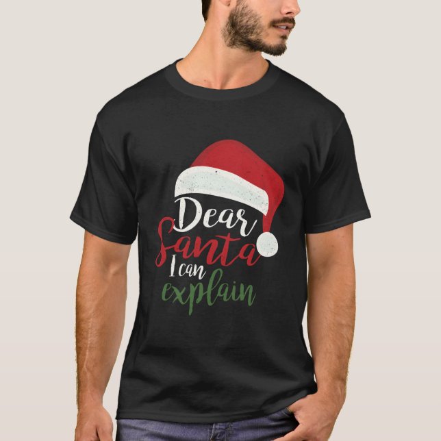 Camiseta Caros Papais noeis Que Posso Explicar (Frente)