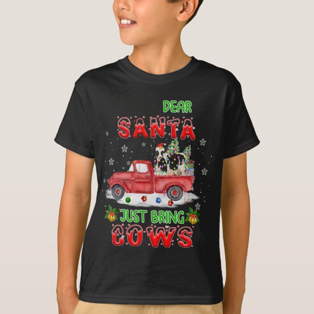 Camiseta Caros Papais noeis, Tragam Papais noeis De Vacas F (Frente)