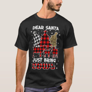 Camiseta Caros Papais noeis, Tragam Vacas De Natal, Buffalo