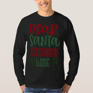 Camiseta Caros Papais noeis, Tragam Vinho 52