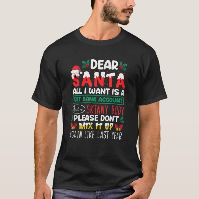 Camiseta Caros Papais noeis, Tudo O Que Eu Quero É Uma Cont (Frente)