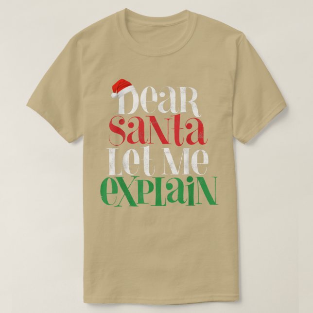 Camiseta Caros Papais noeis, Vamos, Feliz Natal Pajama (Frente do Design)
