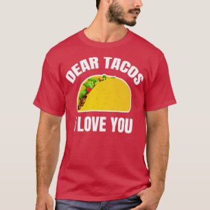 Camiseta Caros Tacos Eu Te Amo
