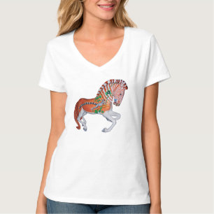 Camiseta Carousel Animal Quagga Zebra Foto T-Shirt