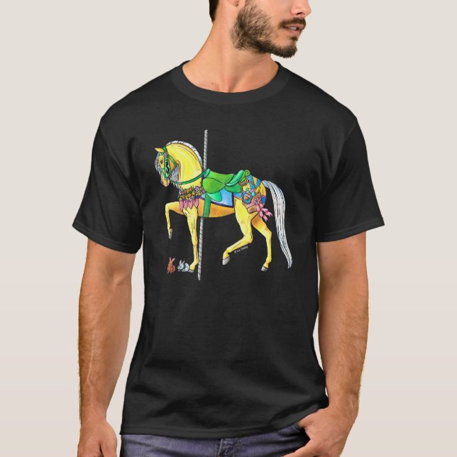 Camiseta Carousel Horse Ostara Páscoa (Frente)