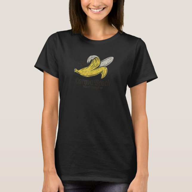 Camiseta Carova Beach, NC Summertime Vacationing Banana (Frente)