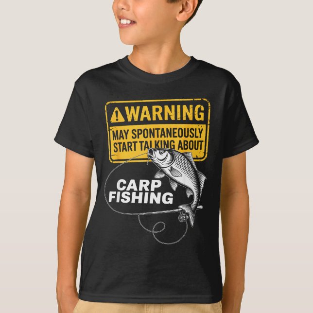 Camiseta Carp Fishing Design For Men Funny Catfish And Carp (Frente)