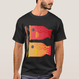 Camiseta Carp Koi Kanji Koinobori Bandeira 3