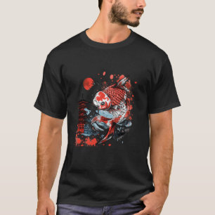 Camiseta Carpa Asiática Koi Peixe Koi Amante de Lago Japonê