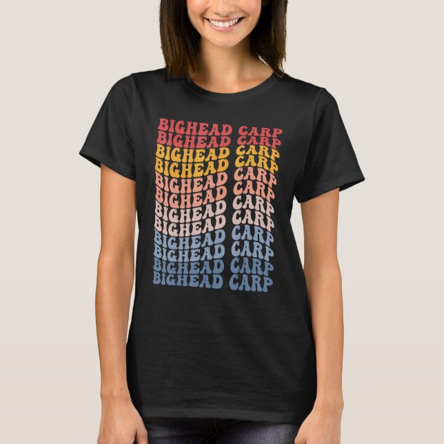 Camiseta Carpa cabeçuda Groovy Peixe Retro (Frente)