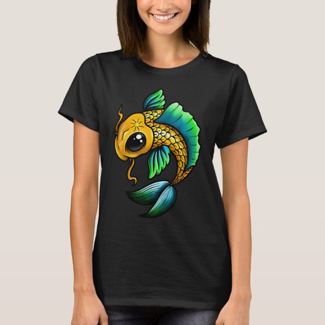 Camiseta Carpa de desenho animado (Frente)