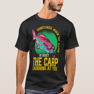 Camiseta Carpa Está Rindo de Você Pesca Pescador