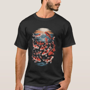 Camiseta Carpa Japonesa Koi Peixe Nishikigoi Sanke Showa Ca