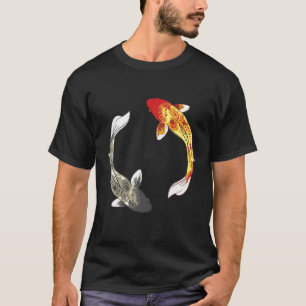Camiseta Carpa Japonesa Peixe Japonês Flor de Cerejeira 75