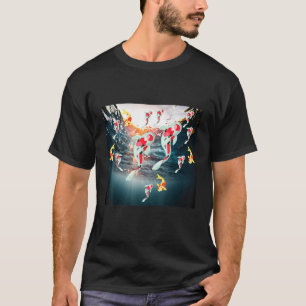 Camiseta Carpa Japonesa Peixe Japonês Flor de Cerejeira 79