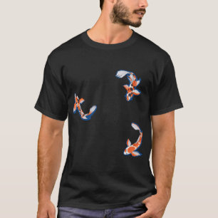 Camiseta Carpa koi com sombra