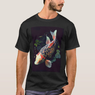 Camiseta Carpa Koi japonesa Lago de lírio Peixe Carpa