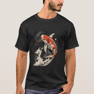 Camiseta Carpa Koi Peixe Carpa Japonesa Koi Peixe Nishiki