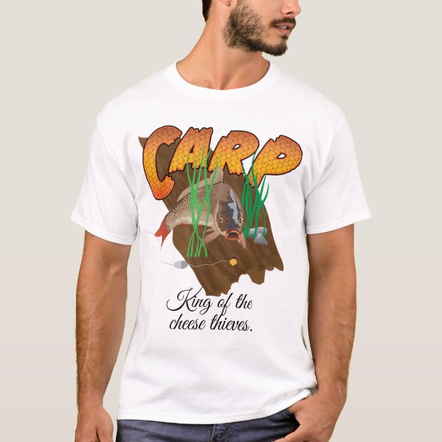 Camiseta Carpa Na Caça Com A Pesca De Personalização (Frente)