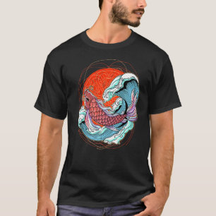 Camiseta Carpa Peixe Koi Nishikigoi Japonês Cultura Japones