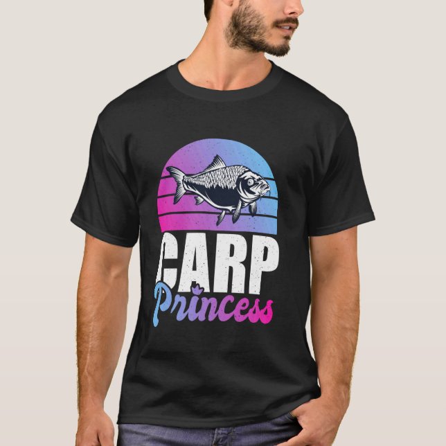 Camiseta Carpa Princesa Carpa Pesca Carpa Pesca (Frente)