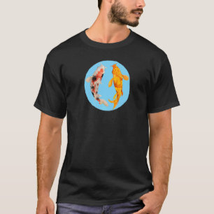 Camiseta Carpa Yin Yang Equilíbrio Taijitu Japonês Nishikig