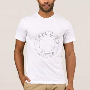 Camiseta Carpe Diem D1075W, círculo gráfico em cores