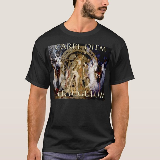 Camiseta Carpe Diem por Iugulum/apreende o dia pela (Frente)