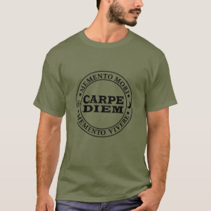 Camiseta Carpe diem Seize o dia Mmenro mori