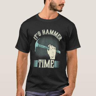 Camiseta Carpenter, é o tempo do martelo Woodman Profession