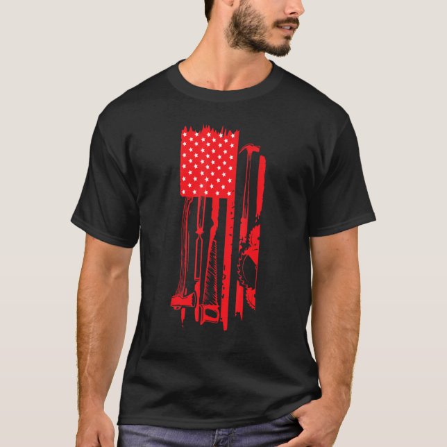 Camiseta Carpenter Hardware Store Lumberjack EUA (Frente)