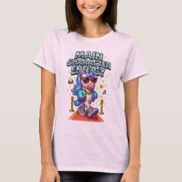 Camiseta Carpete Vermelho Unicorn - Glama de Caracteres Pri