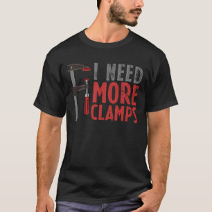 Camiseta Carpintaria em Madeira I Preciso Mais Grampo Traba