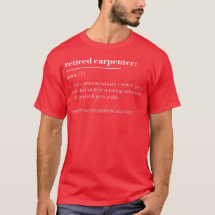Camiseta Carpinteiro De Definição De Dicionário Encantado
