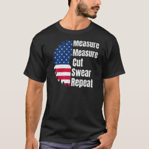 Camiseta Carpinteiro de madeira Sinalizador Americano Sawbl