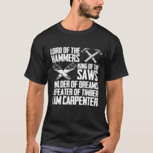 Camiseta Carpinteiro Engraçado Eu Sou Carpinteiro - Presen