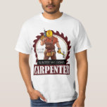 Camiseta Carpinteiro Russo Moderno<br><div class="desc">Você está procurando a camiseta perfeita para um carpinteiro experiente? Não olhe mais do que esta moderna rusticidade de ferramentas de carpinteiro. Mostrando um logotipo animado de um macacão carpinteiro profissional, capacete de duro e cinto de ferramentas, você terá todos admirando seu estilo! Além disso, nossa camisa apresenta "Carpinteiro" impresso...</div>
