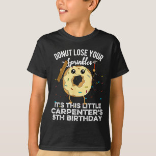 Camiseta Carpinteiros Engraçados 5º Aniversário Carpintaria